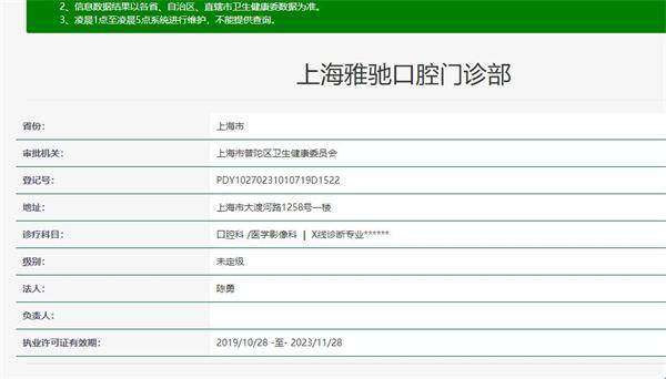 上海雅驰口腔门诊部